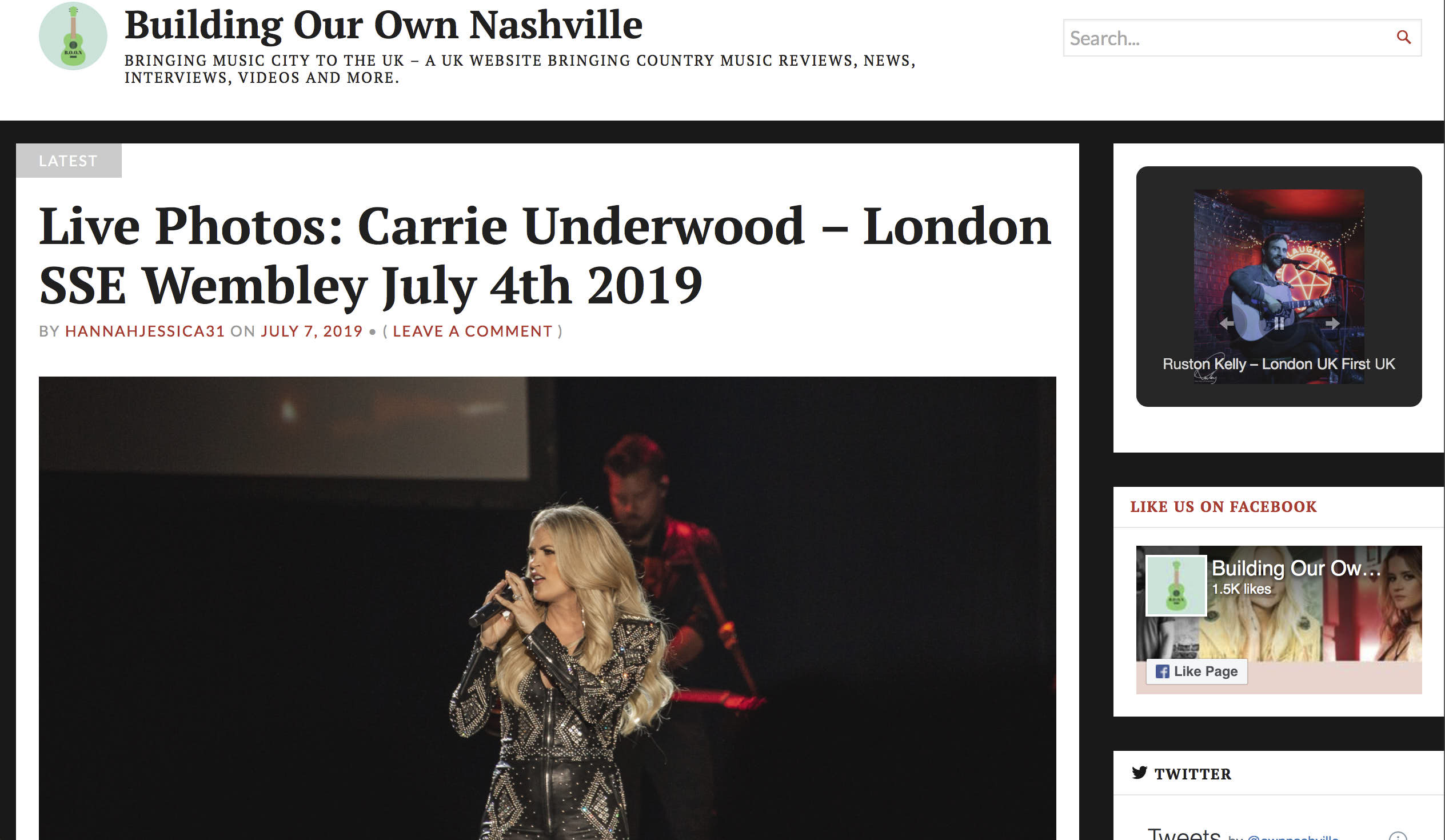 Carrie Underwood, London